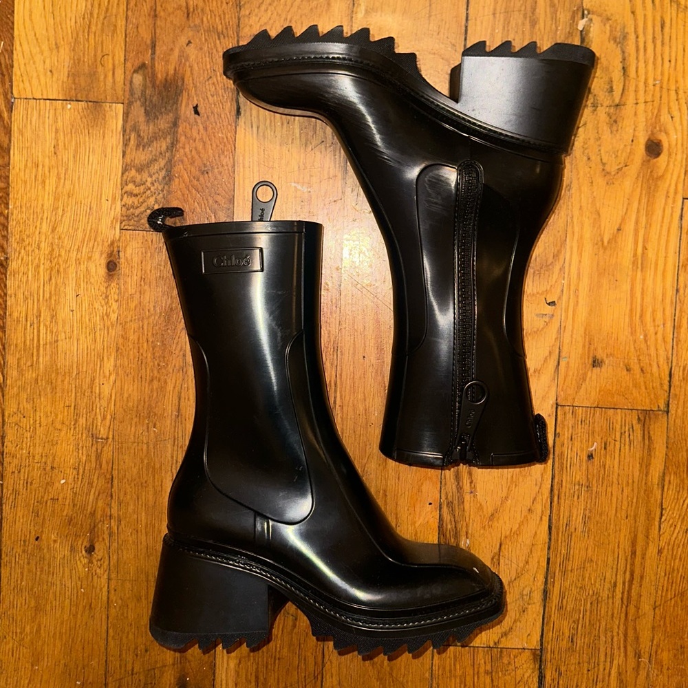 Chloe Black Winter & Rain Boots